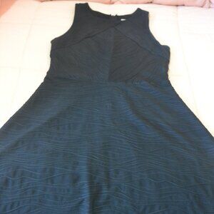 Black Textured A-Line Dress Size M